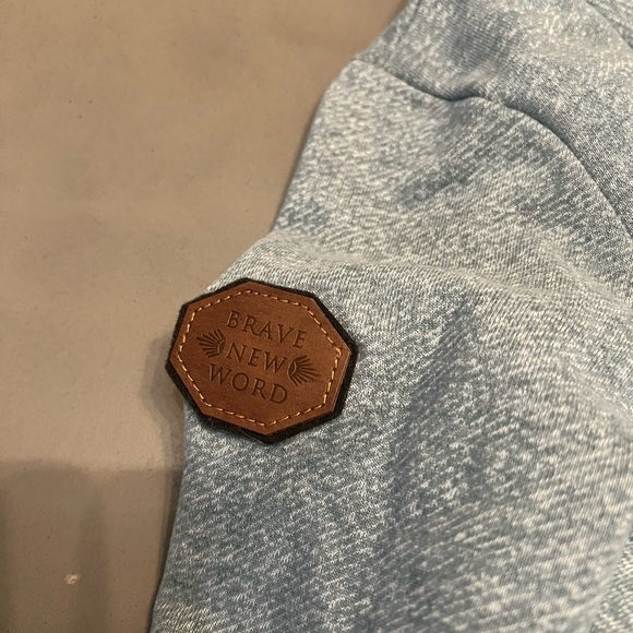 Naketano Blue Hoodie with Brown Patch - Picture 4 of 9